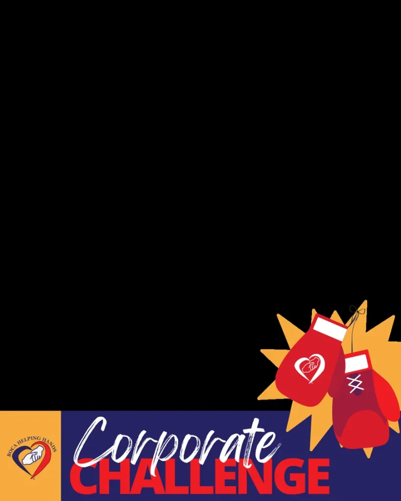Corporate Challenge social post frame with space for your company logo
